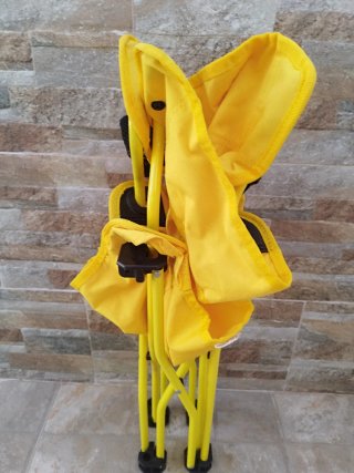 Silla Plegable Camping Niños Amarilla