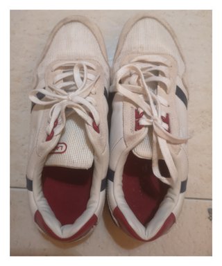 Zapatillas Lacoste Vintage Blancas y Azules