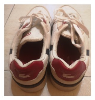 Zapatillas Lacoste Vintage Blancas y Azules