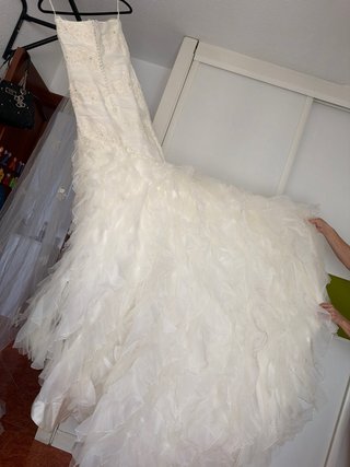 Conjunto de vestido de nocia + velo largo de bodas