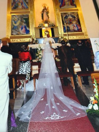 Conjunto de vestido de nocia + velo largo de bodas