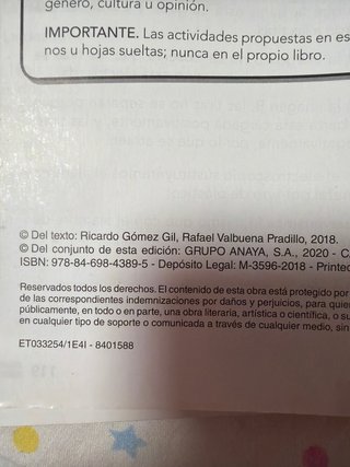 Ciencias de la naturaleza, 5 Primaria