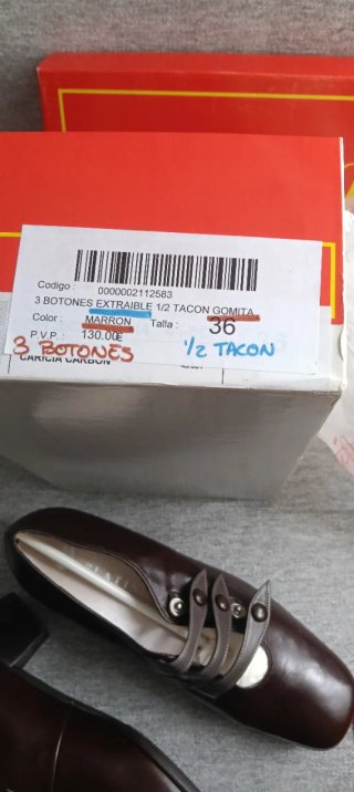 Zapatos Caliche piel marrones sin estrenar