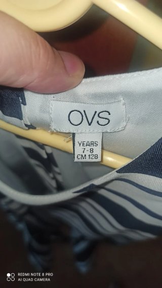 Vestido OVS rayas 7-8 años