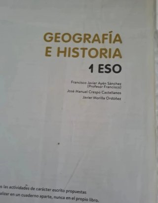 Geografía e Historia 3 eso isbn:9780190529918