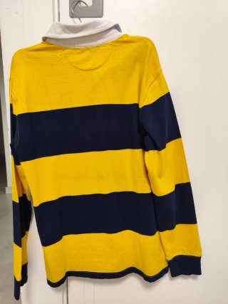 Polo Ralph Lauren Rayas Azul Blanco Manga Larga