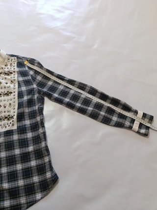 Camisa Escocesa Vilagallo Talla M Cuello Mao