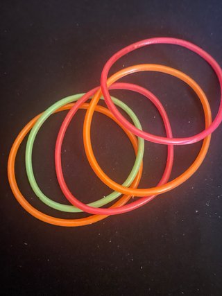 Lote 5 Pulseras Neón Colores
