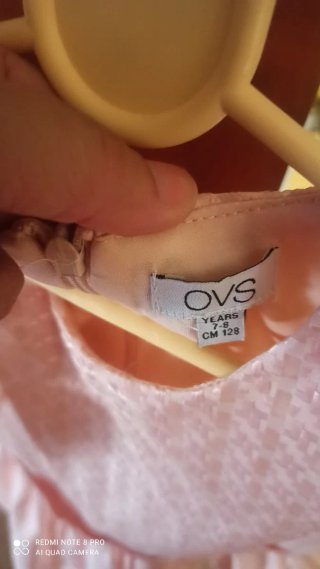 Vestido rosa OVS 7-8 años