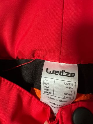 Conjunto abrigo - anorak y pantalón nieve ski T8