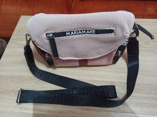 Bolso bandolera Mariamare beige y marrón