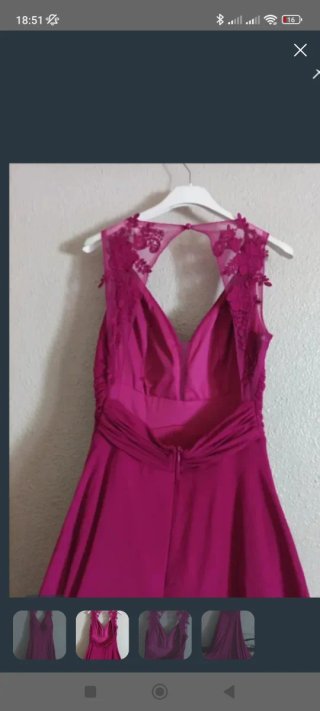 Vestido largo buganvilla