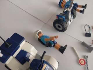 Lote Playmobil Policía: Quad y veway