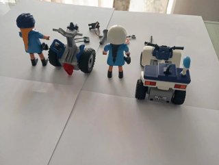Lote Playmobil Policía: Quad y veway