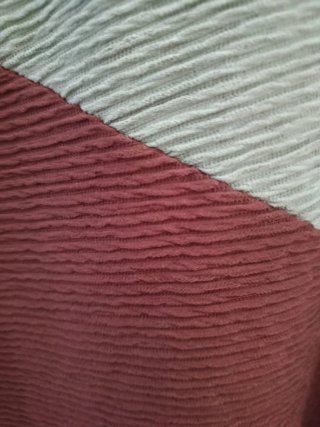 Vestido largo tricolor