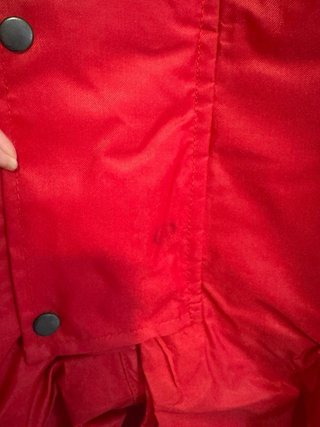 Mono impermeable moto Mototécnica vintage rojo