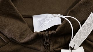 Chaqueta sudadera marrón estilo vintage Reebok L