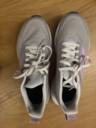 Zapatillas Adidas Running Gris y Rosa
