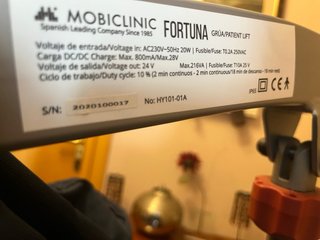 Grúa de traslado MOBICLINIC FORTUNA HY101‑01A
