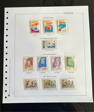 Francobolli e fogli Spagna 1979