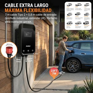 Cargador Wallbox Aimiler 22kW Trifásico