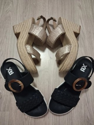 Sandalias planas y plataforma T.39/40
