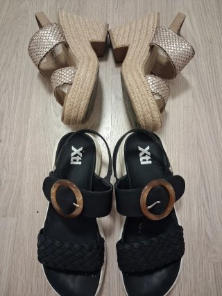Sandalias planas y plataforma T.39/40