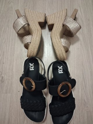 Sandalias planas y plataforma T.39/40