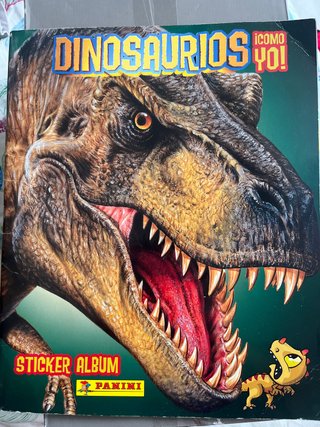 Álbum completo Cromos Dinosaurios Panini