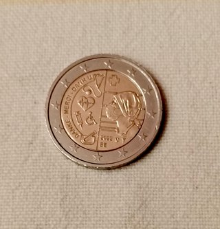 Lote 2 monedas 2€ Bélgica 2022/2025. Muy bueno