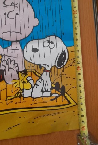 Póster Vintage Peanuts Lluvia Fin de Semana