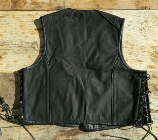 Chaleco Cuero Custom biker