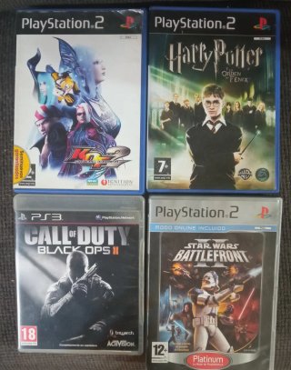 Scatole per 4 videogiochi PS2/PS3