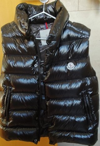 Chaleco Moncler Negro Plumas