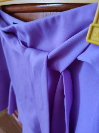 Falda-pantalón Zara Morada
