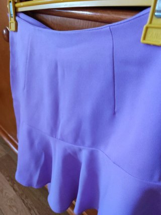Falda-pantalón Zara Morada