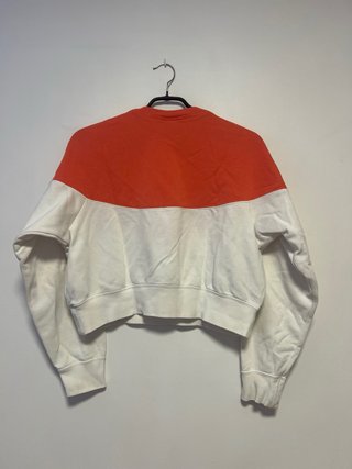 Sudadera Nike chica naranja y blanca