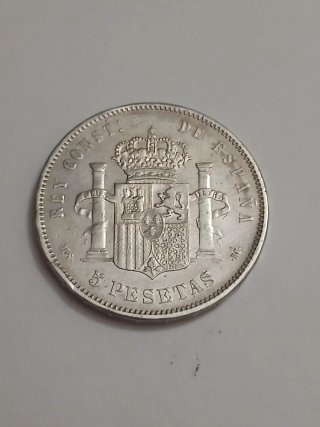Lote Cuatro Monedas Españolas de plata.