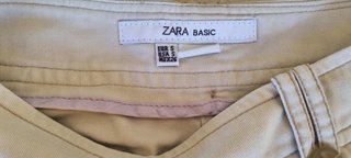 Falda vaquera beige mujer