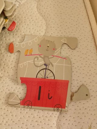 Puzzle Abecedario Tren Animales