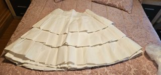 Ahuecador Fallera Niña 70/80cm Blanco