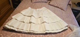Ahuecador Fallera Niña 70/80cm Blanco
