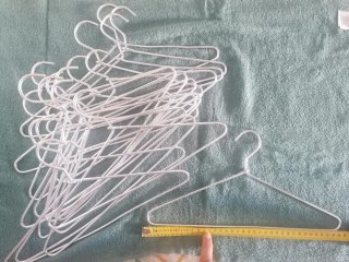 18 Perchas Infantiles Metálicas Plateadas