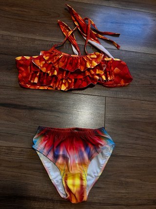Bañador bikini infantil estampado tall 130
