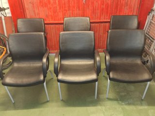 Lote 6 Sillas Confidente Oficina / Sala de Espera