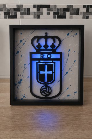 Cuadro LED Real Oviedo