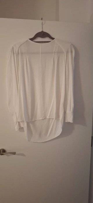 Blusa Zara Blanca Espalda Descubierta