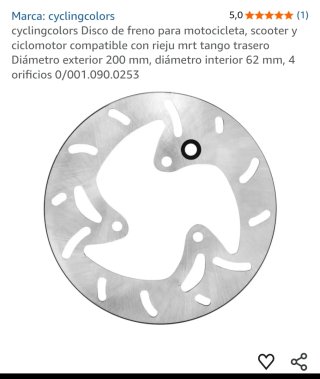 Disco Freno Moto 200mm Rieju MRT Tango