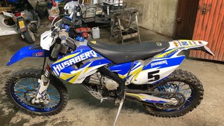Husaberg Enduro/Motocross Azul y Blanco