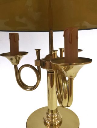 Lámpara de bronce estilo Bouillotte France